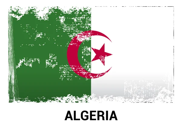 Algerien Grunge Flagge — Stockvektor