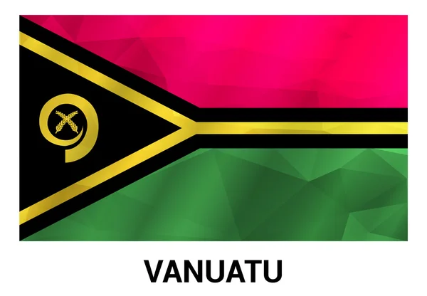 Bandera Vanuatu en colores oficiales — Vector de stock
