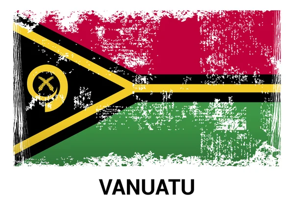 Vlajka Vanuatu v oficiálních barvách — Stockový vektor