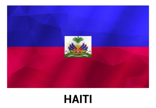 Bandeira do país de Haiti — Vetor de Stock