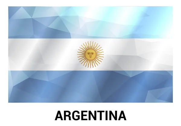 Argentina Bandera del país — Vector de stock