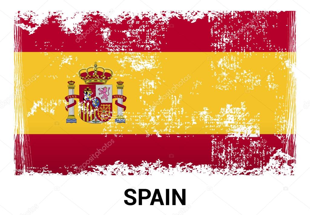 Spain grunge flag