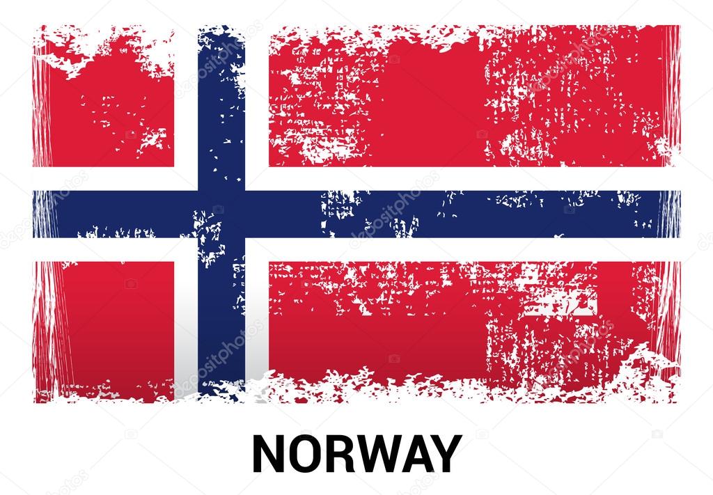 Norway grunge flag
