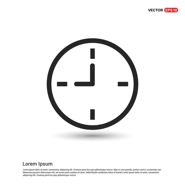Hora, ícone do relógio —  Vetores de Stock