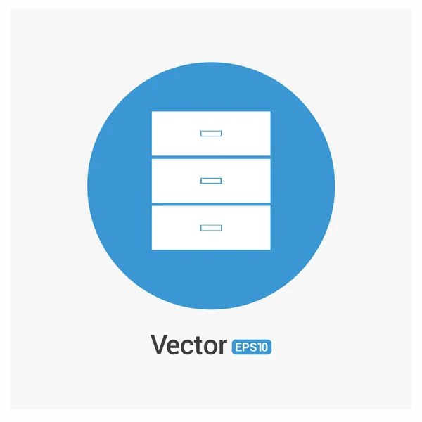 Home meubilair lades pictogram — Stockvector