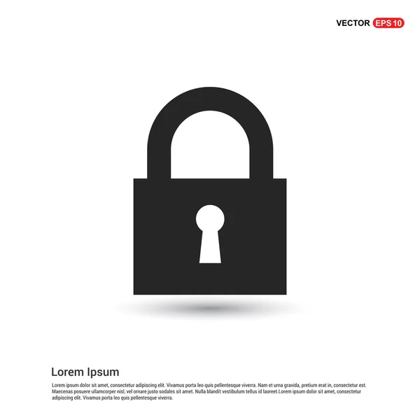 Web lock icon — Stock Vector