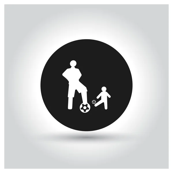 Icono academia de fútbol — Vector de stock
