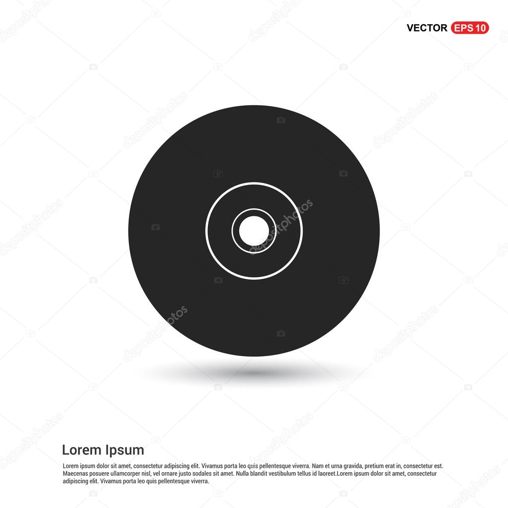 Cd disc icon. vector illustration