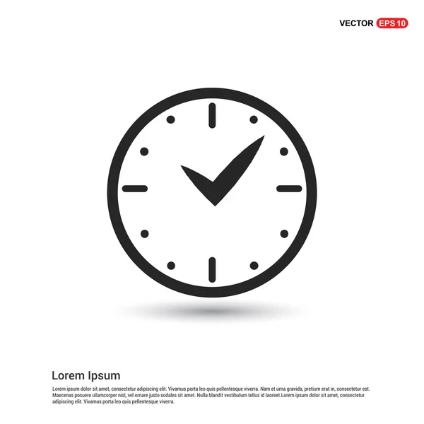 Idő, óra ikon — Stock Vector