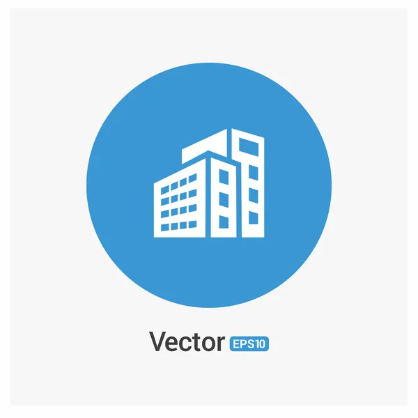 Appartementencomplex icoon — Stockvector