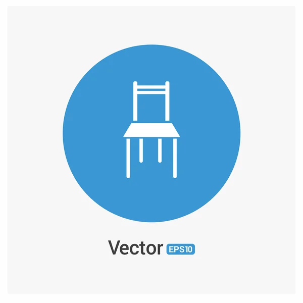 Meubilair stoel pictogram — Stockvector
