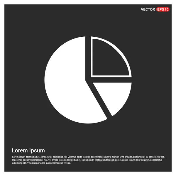 Kuchendiagramm-Symbol — Stockvektor