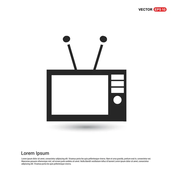 Retro tv ikon — Stock Vector