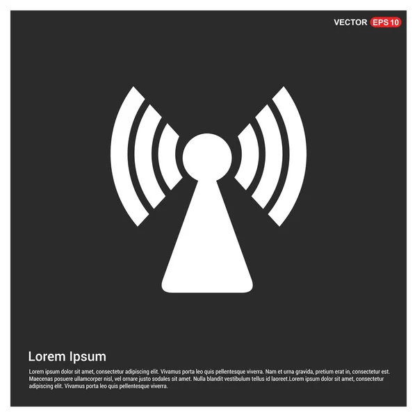 Ícone de antena de sinal wifi —  Vetores de Stock