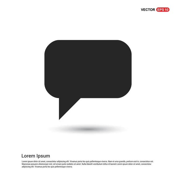 Speech bubble icon — Stock Vector