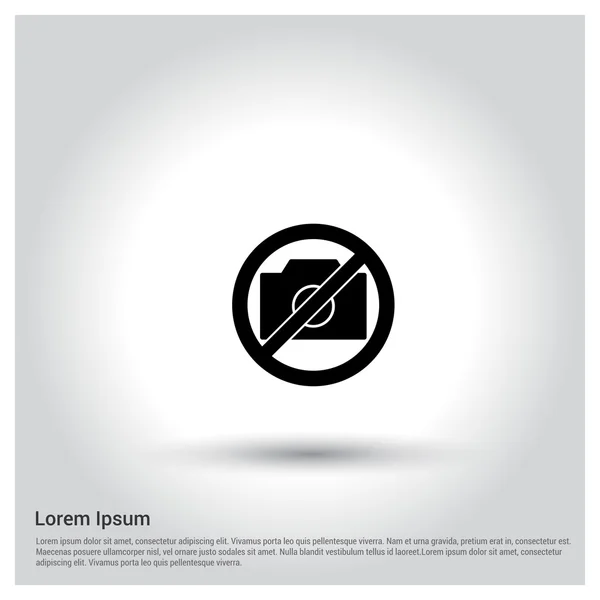 Photo not allowed icon — Stock Vector