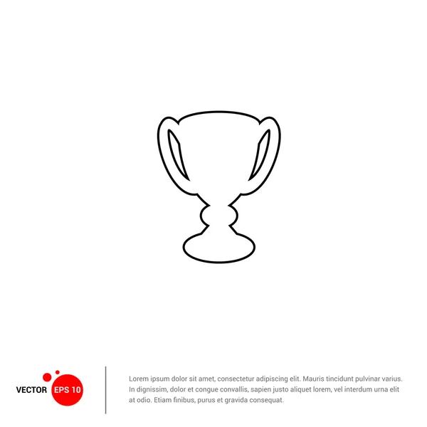 Trophée tasse icône — Image vectorielle