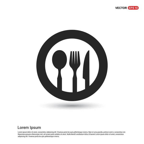 Kitchen cutlery icon — Stock Vector