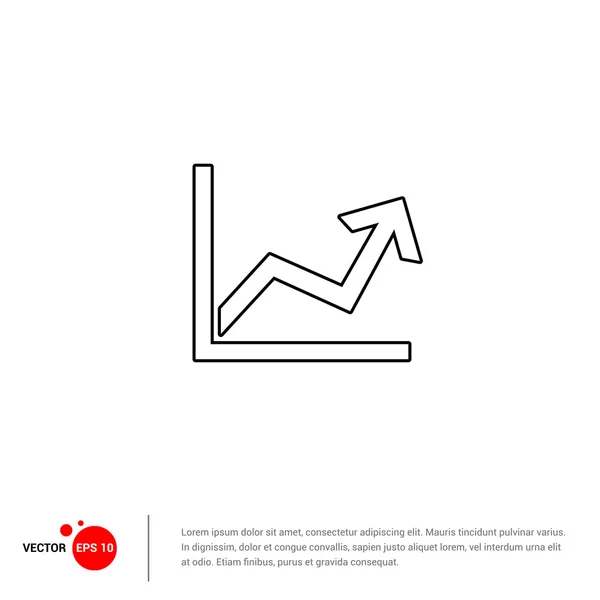 Graph icon web illustration — Stock Vector