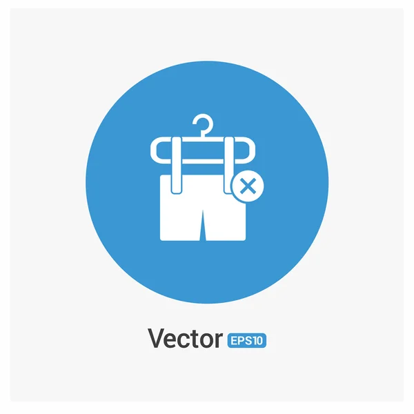 Oblečení položku odebrat z objednávky ikony — Stockový vektor