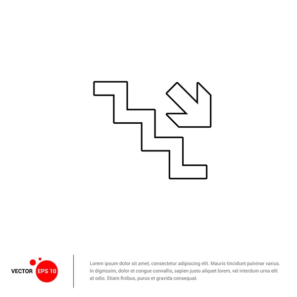 Ícone gráfico de negócios — Vetor de Stock