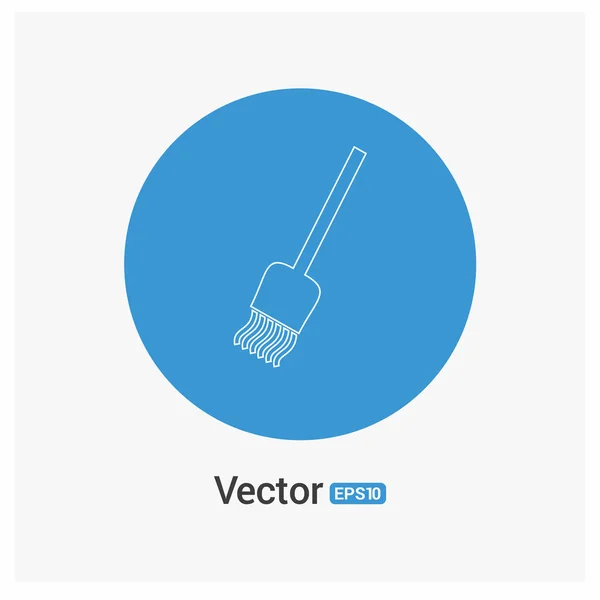 Schoonmaken van de mop-pictogram — Stockvector