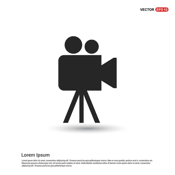 Icono de cámara de vídeo — Vector de stock