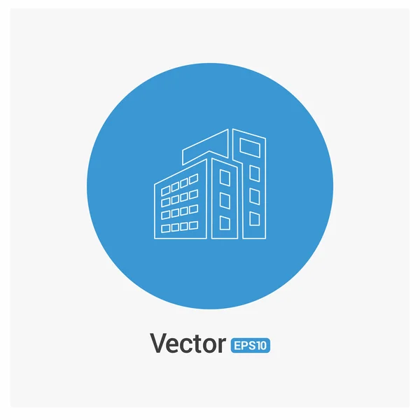 Ikona bytového domu — Stockový vektor