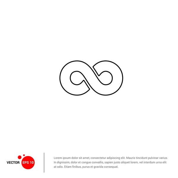 Infinity teken pictogram — Stockvector