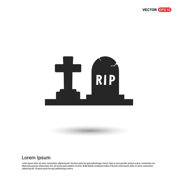 Tomb stone icon — Stock Vector