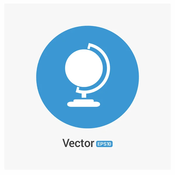 Geografische wereldbol icoon — Stockvector