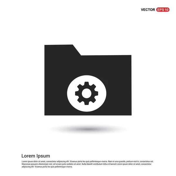 Carpeta icono web — Vector de stock