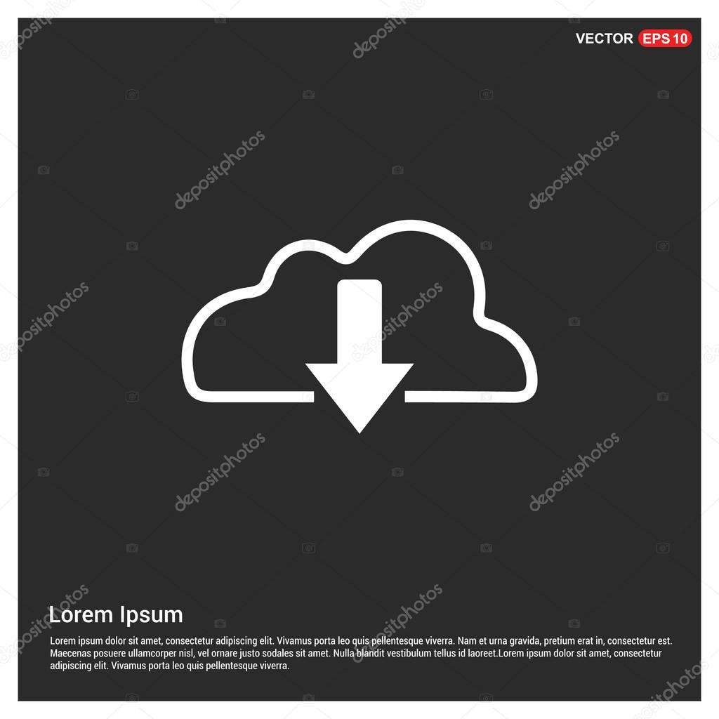 download from cloud icon