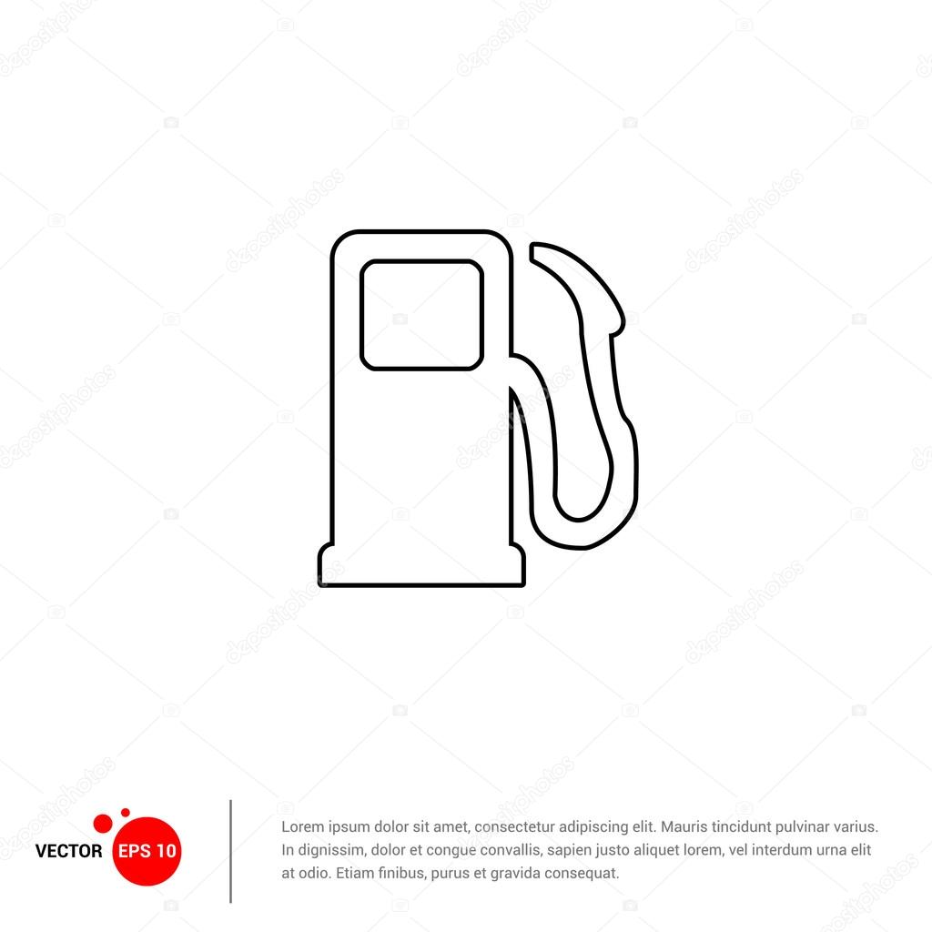Gasoline station icon. vector illustration
