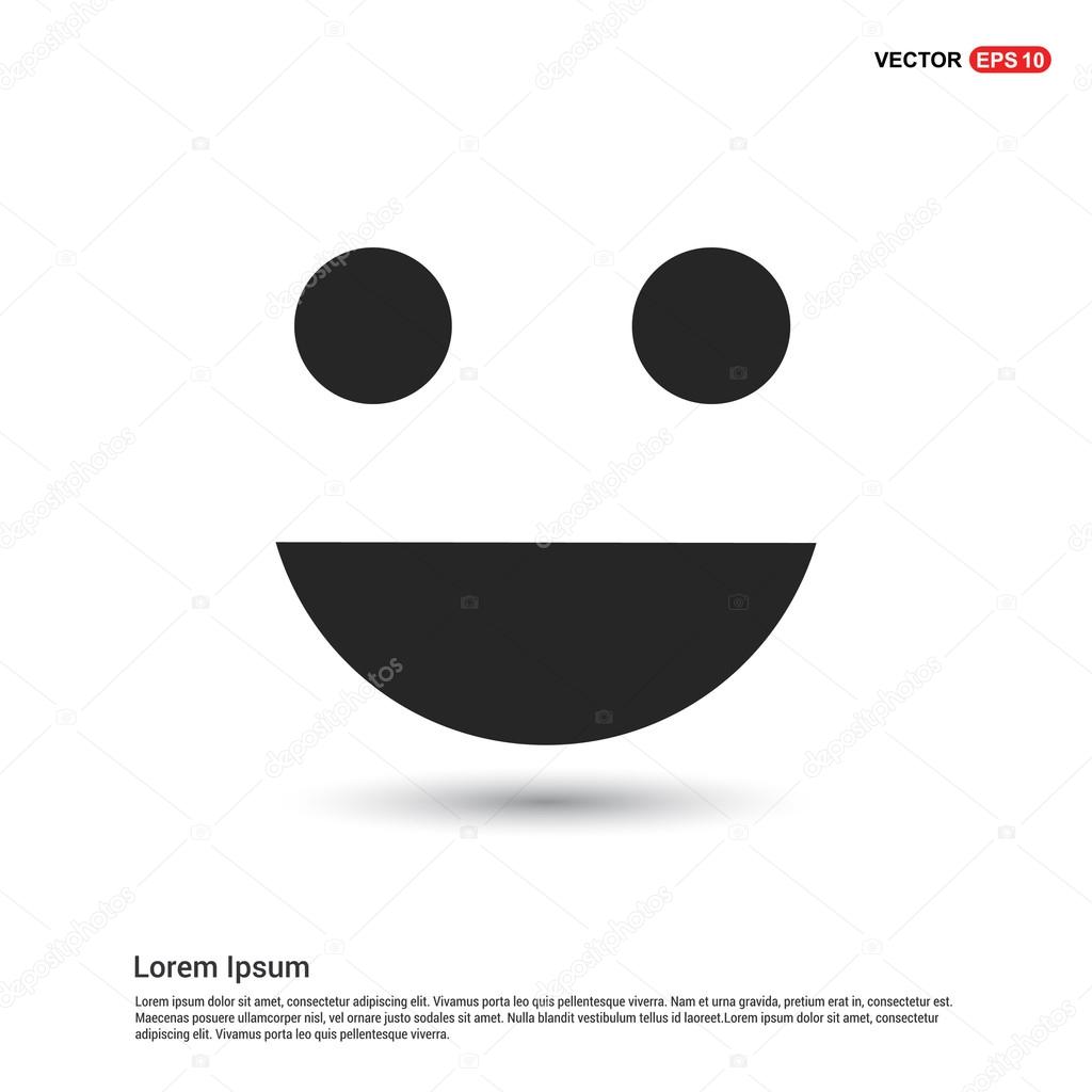 Smiley face icon. vector illustration