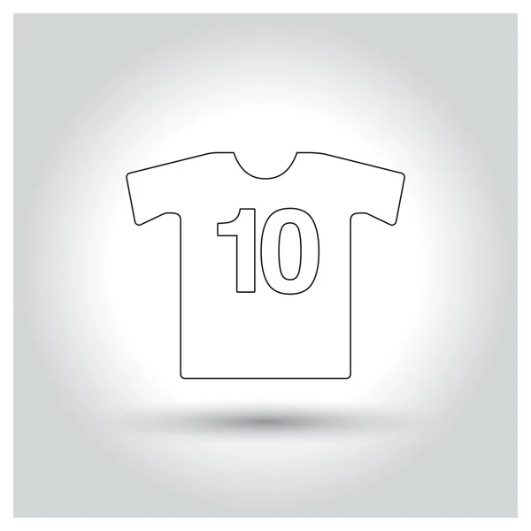 Football shirt icon — Stock Vector