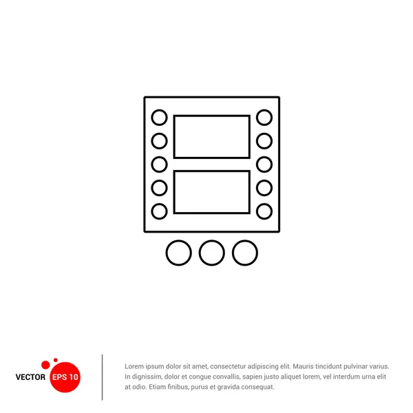 Film strip icon — Stock Vector