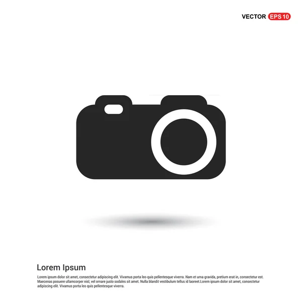 Icona della fotocamera. stile design piatto — Vettoriale Stock