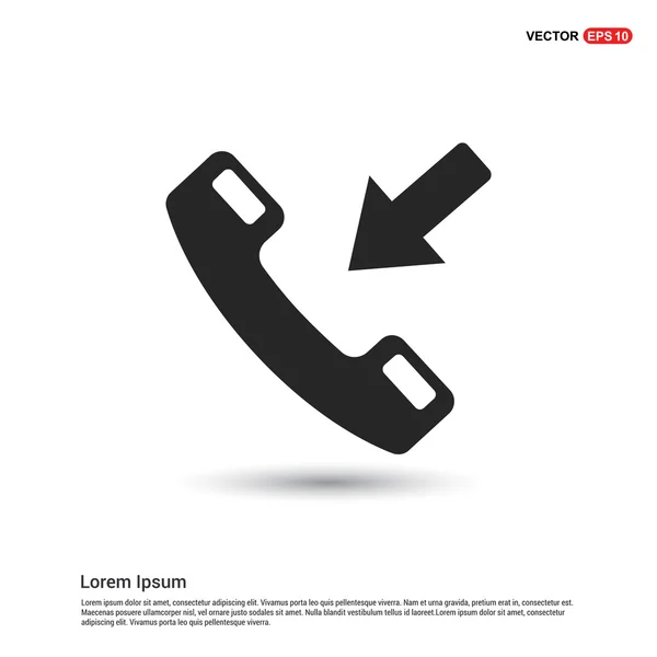 Incoming phone call icon — Stock Vector