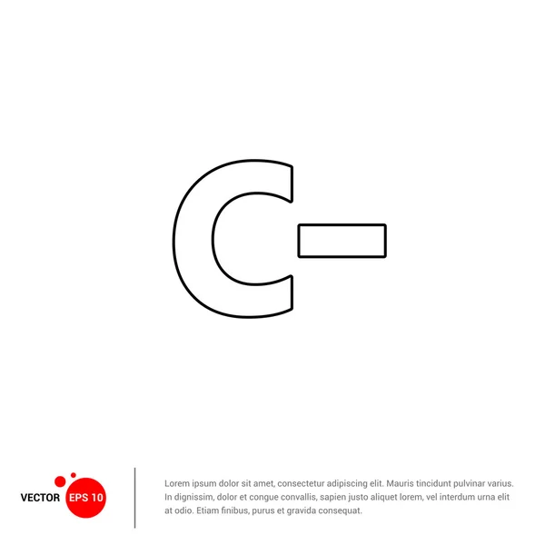 Icono de extensión de archivo Font — Vector de stock