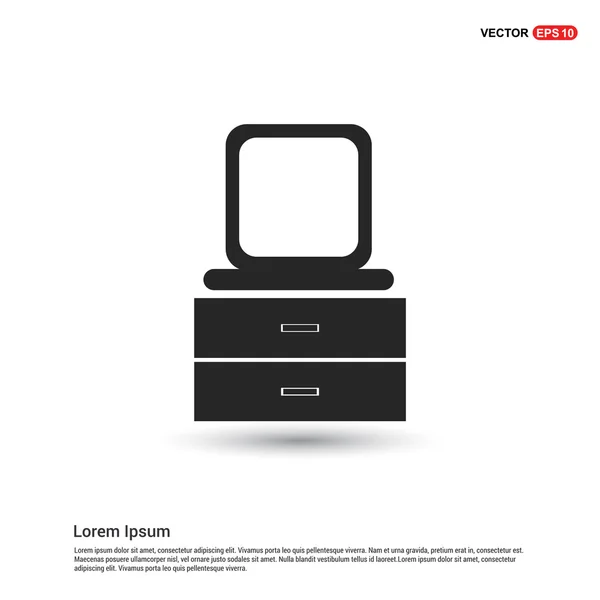 TV asztal ikon — Stock Vector