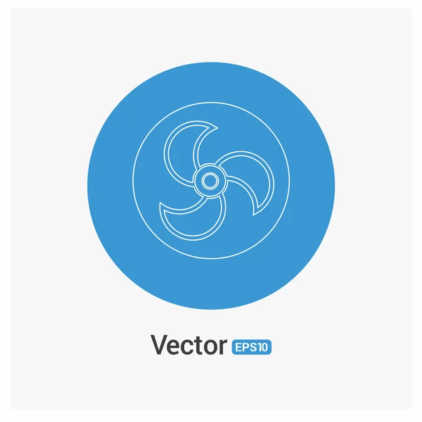 Aanjager ventilator pictogram — Stockvector