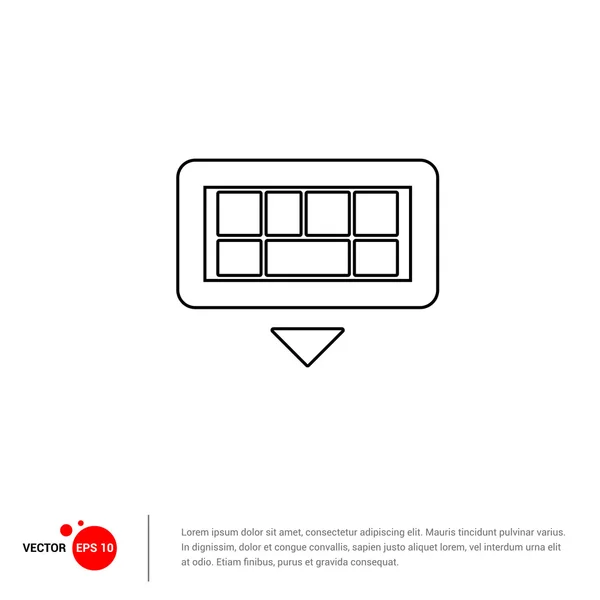 Icône du clavier d'ordinateur — Image vectorielle