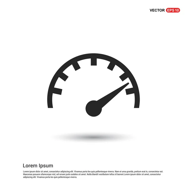 Autó sebességmérő ikon — Stock Vector