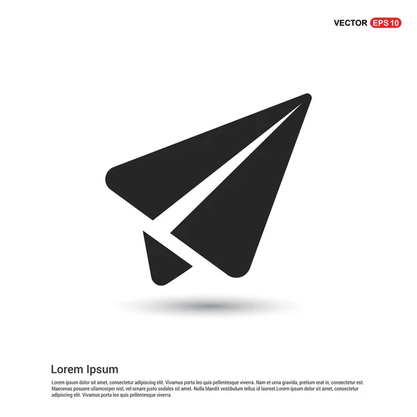 Icono de avión de papel — Archivo Imágenes Vectoriales