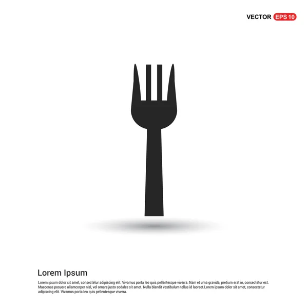 Icône fourchette cuisine — Image vectorielle
