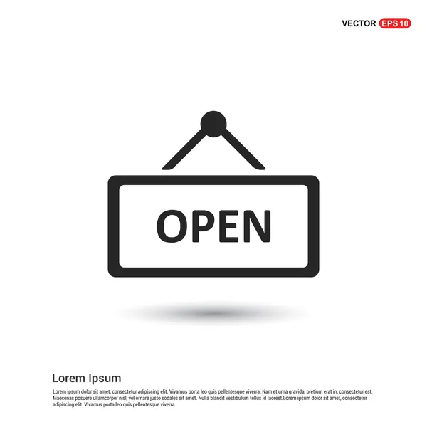 Open sign ikon — Stock vektor