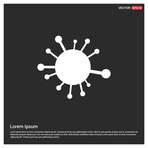 Бактерії або значок вірусу — стоковий вектор