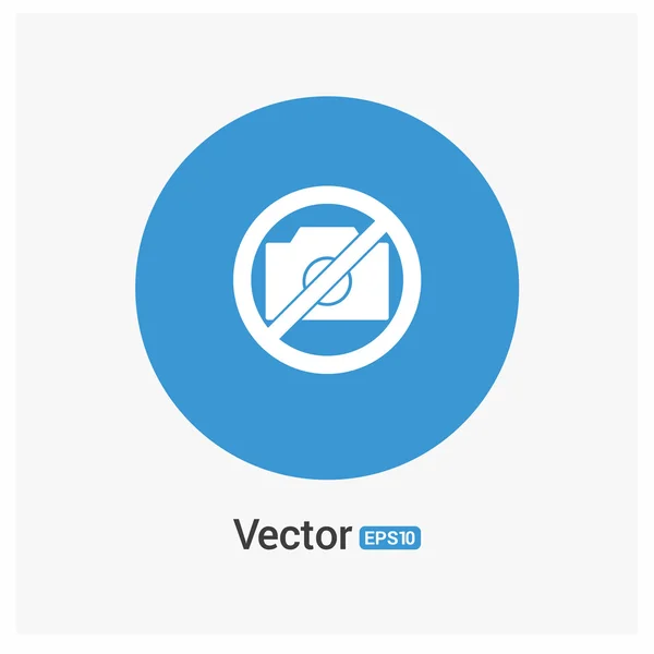 Foto tillåts inte ikonen — Stock vektor