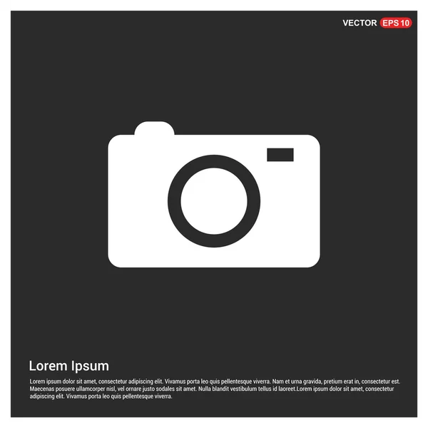 Icono de cámara. estilo de diseño plano — Archivo Imágenes Vectoriales